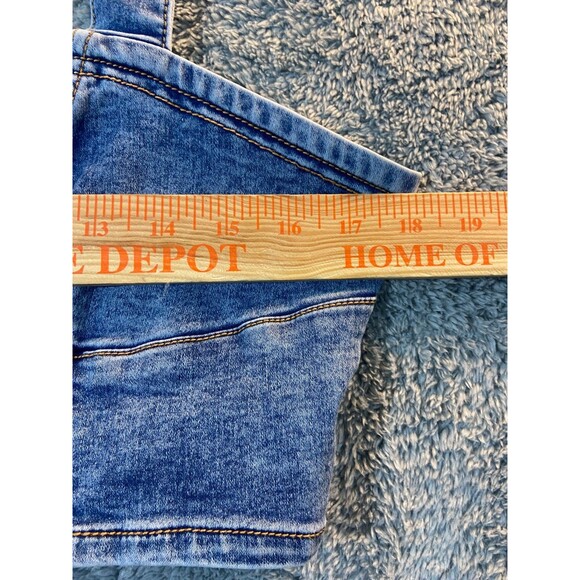 Love Trends Denim Crop Tank Top Size Medium Party Rave Concert Date - Picture 5 of 7